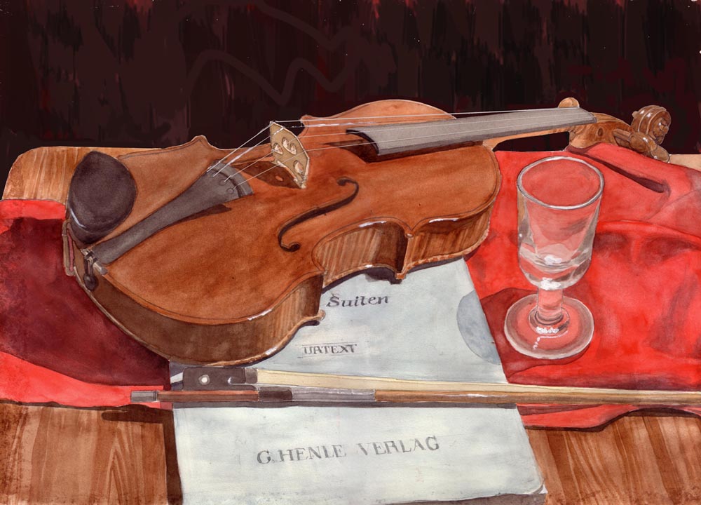 Peinture de Valentin Fiumefreddo, aquarelle, 2012